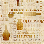 Quilting Treasures - Cork & Barrel - Tonal Wine Bottles & Words, Cream