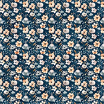 Quilting Treasures - QT Cuties 2 - Floral, Denim
