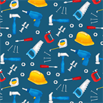 Studio E - Under Construction - Construction Tools, Teal