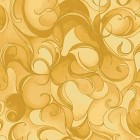 Clothworks - Poppy Poetry - Swirls, Gold