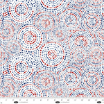 Blank Quilting - 108^ Hexi-Dots, Patriotic