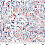 Blank Quilting - 108^ Hexi-Dots, Patriotic